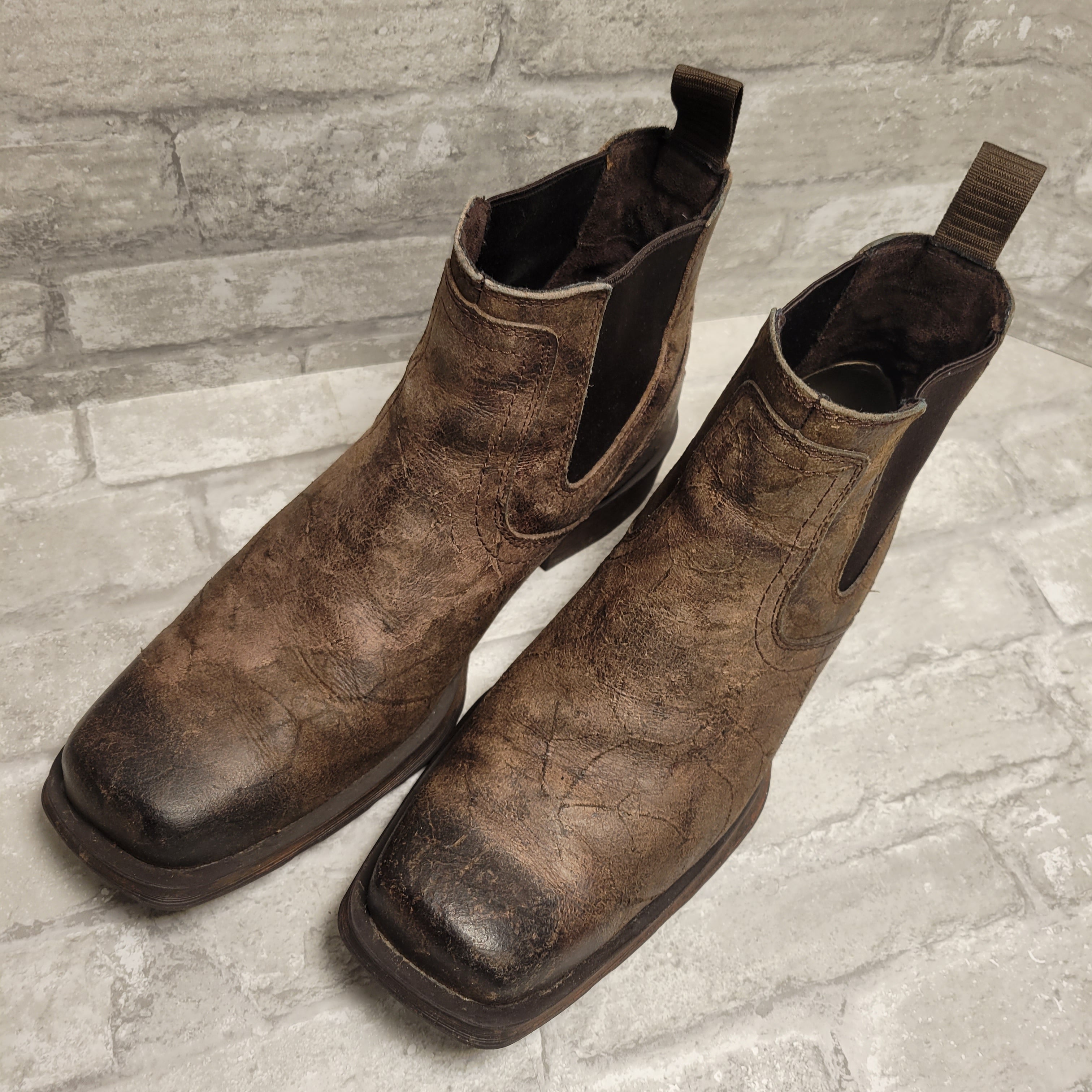 Ariat Men's Stone Midtown Rambler Square Toe Boots, Brown 9.5D (8012220563694)